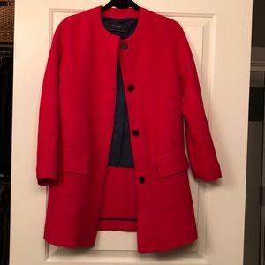 Red Zara Coat